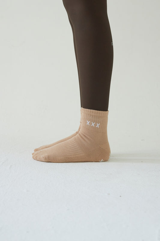 Beige  classic mad grip socks