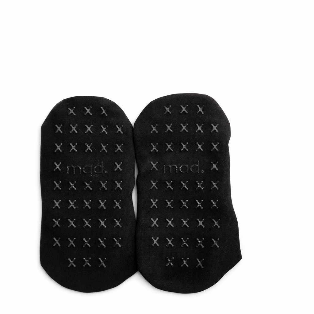 The black on black mad grip socks