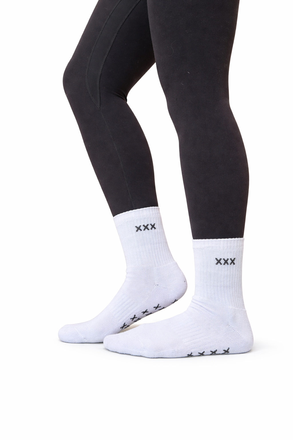 White classic mad grip socks