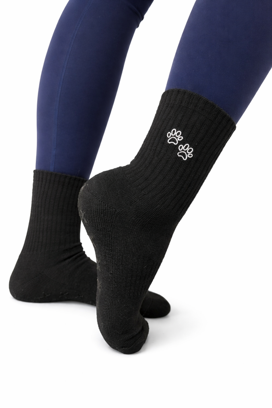 The black on black mad grip socks
