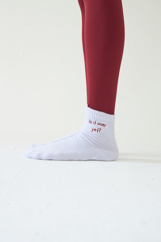 "Is it over yet?" mad grip socks